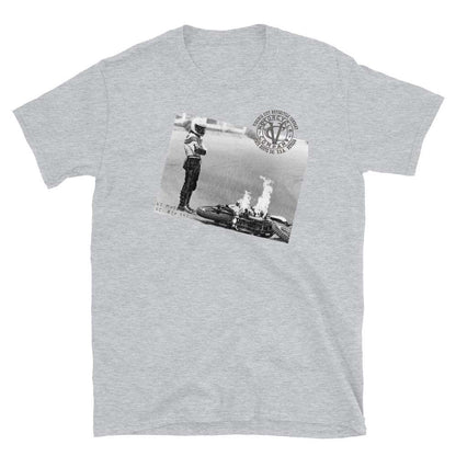 Bike on Fire - Short-Sleeve Motorcycle T-Shirt Men's T-Shirt Virginia City Motorcycle Company Apparel 