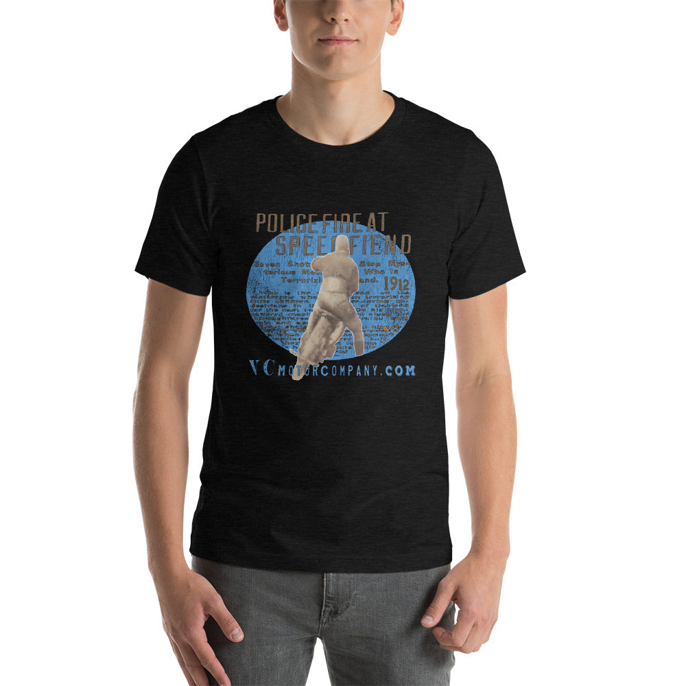 Motorcycle Speed Fiend - Men's Motorcycle T-Shirt Men's T-Shirt Virginia City Motorcycle Company Apparel 