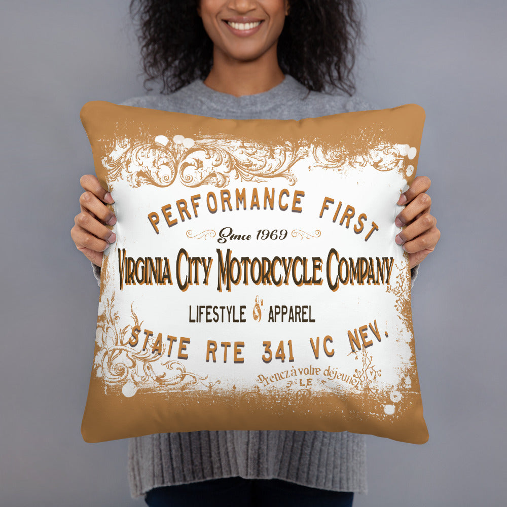 Performance First Motorcycle Pillow pillow Virginia City Motorcycle Company Apparel 