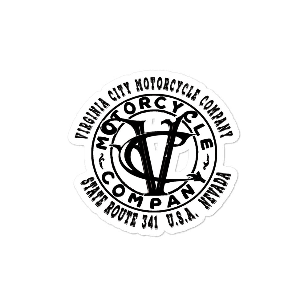 VC Motor Co Logo sticker Stickers Virginia City Motorcycle Company Apparel 