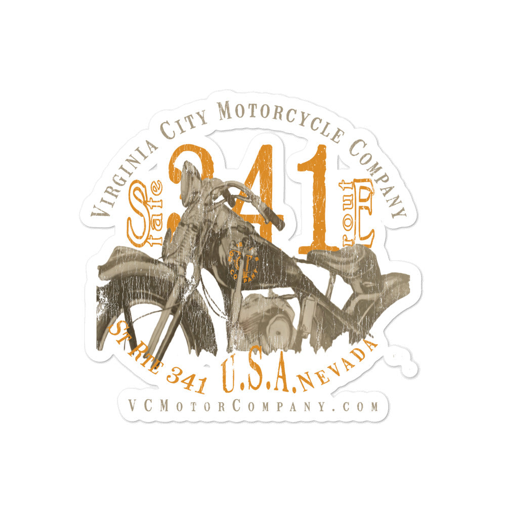 Motorcycle named Ada sticker Stickers Virginia City Motorcycle Company Apparel 