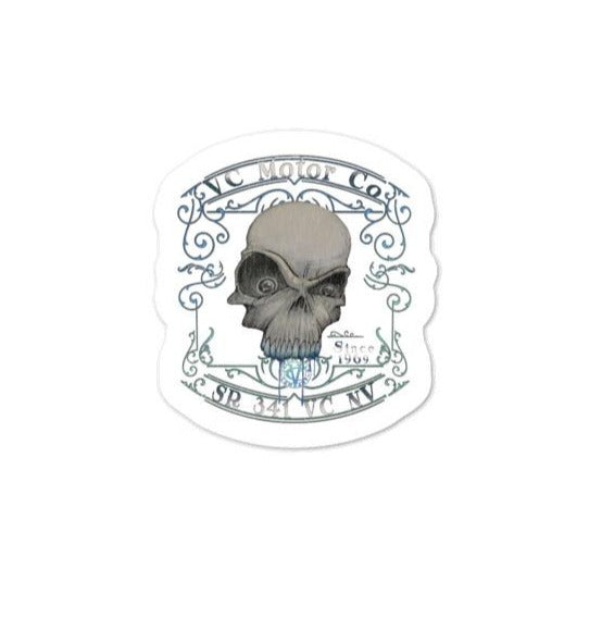 Toxic Skull Sticker Stickers Virginia City Motorcycle Company Apparel 