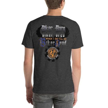 Biker Bred Men's Skull T-Shirt - Short-Sleeve Motorcycle T-Shirt Men's T-Shirt Virginia City Motorcycle Company Apparel 