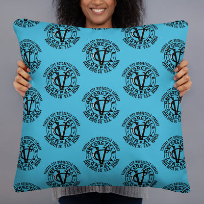 Vintage Racer #25 Motorcycle Pillow pillow Virginia City Motorcycle Company Apparel 