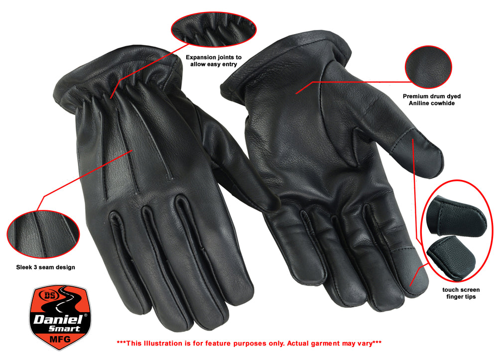 DS59 Premium Water Resistant Short Glove Men's Lightweight Gloves Virginia City Motorcycle Company Apparel 