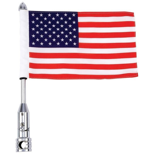 BKFLAGPL Motorcycle Flagpole Mount & USA Flag Motorcycle Mounts Virginia City Motorcycle Company Apparel 