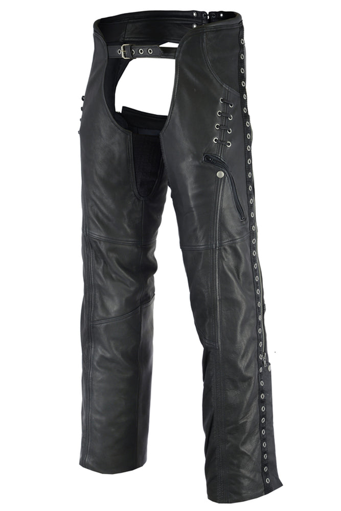 DS485 Women's Stylish Lightweight Hip Set Chaps Women's Chaps & Pants Virginia City Motorcycle Company Apparel 