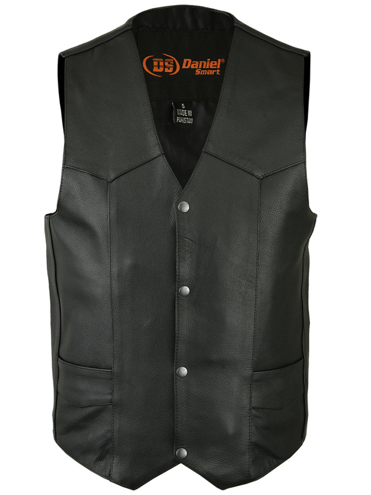 DS109 Men's Traditional Light Weight Vest Men's Vests Virginia City Motorcycle Company Apparel 