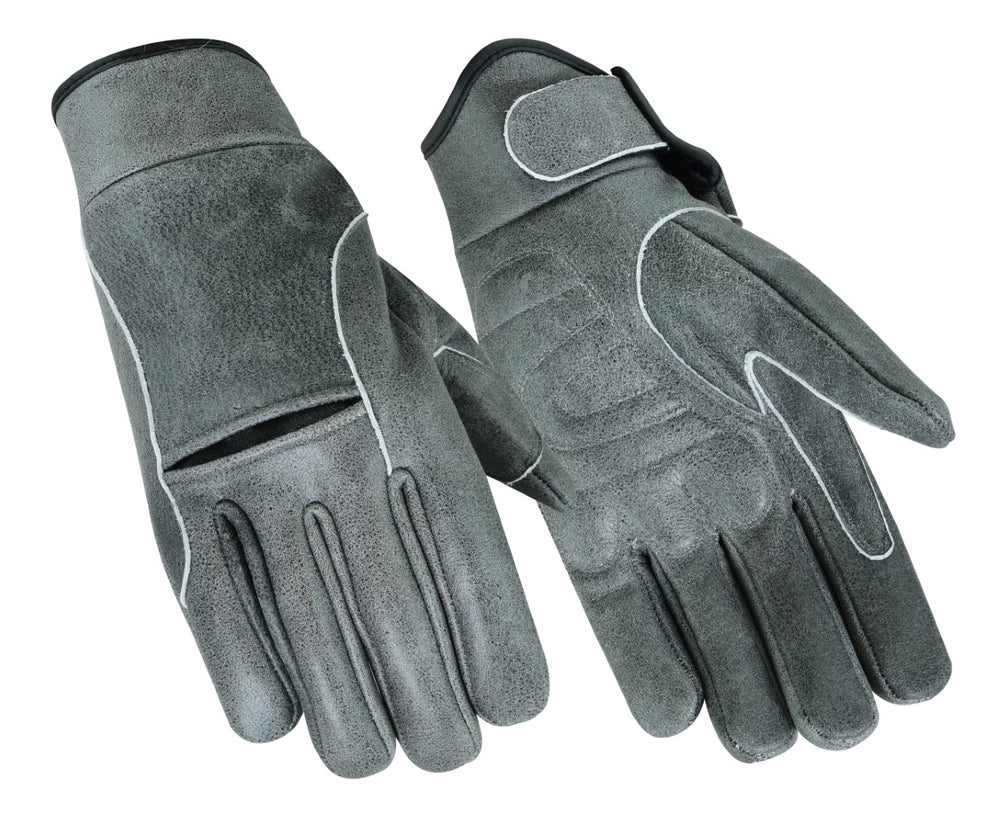 DS42V Premium Gray Cruiser Glove New Arrivals Virginia City Motorcycle Company Apparel 