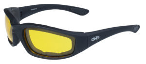 Kickback-YT Kickback Foam Padded Yellow Tint Lenses Sunglasses Virginia City Motorcycle Company Apparel 