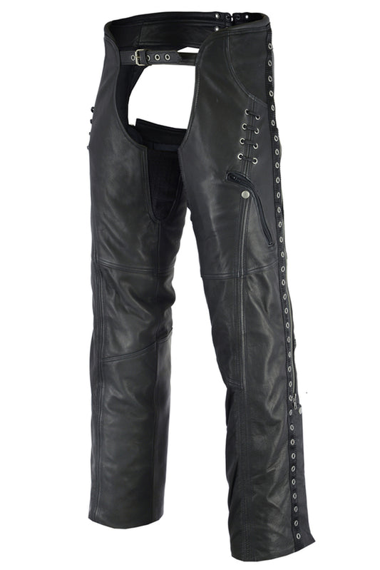 RC485 Women's Stylish Lightweight Hip Set Chaps Chaps Virginia City Motorcycle Company Apparel in Nevada USA