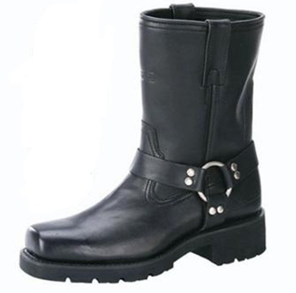 1436 Mens 7" Harness Motorcycle Boots With Zipper Men's Motorcycle Boots Virginia City Motorcycle Company Apparel 