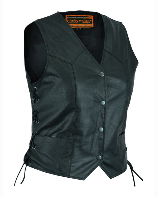 DS209 Women's Traditional Light Weight Vest Women's Vests Virginia City Motorcycle Company Apparel 