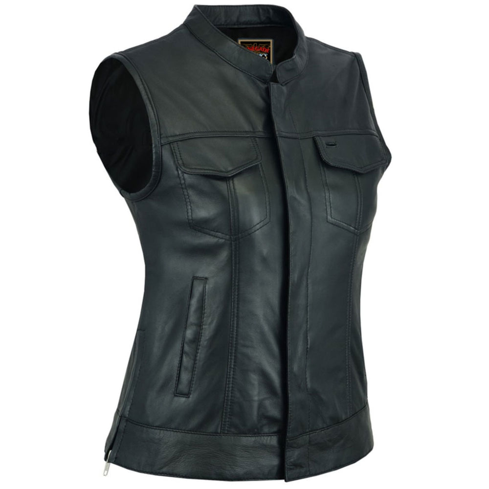 RC287 Women's Premium Single Back Panel Concealment Vest Women's Vests Virginia City Motorcycle Company Apparel in Nevada USA