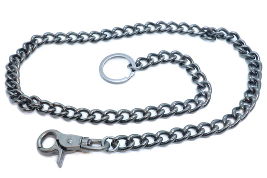 WC002 34" Wallet Chain Gun Metal Wallet Chains/Key Leash Virginia City Motorcycle Company Apparel 