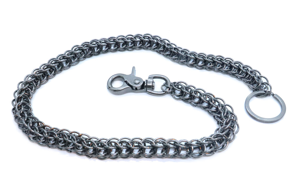 WC17614 27" Wallet Chain Gun Metal Wallet Chains/Key Leash Virginia City Motorcycle Company Apparel 