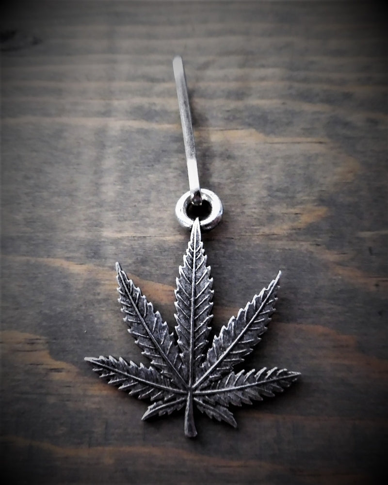 BZP-30 Bud Leaf Zipper Pull Zipper Pulls Virginia City Motorcycle Company Apparel 