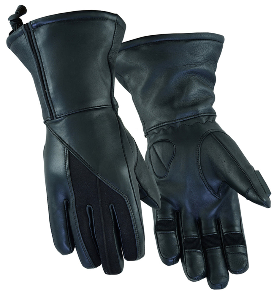 DS70 Women's Feature-Packed Deer Skin Insulated Cruiser Glove Women's Gauntlet Gloves Virginia City Motorcycle Company Apparel 
