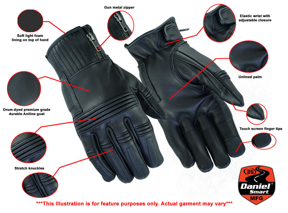 DS92 Premium Operator Glove Men's Lightweight Gloves Virginia City Motorcycle Company Apparel 