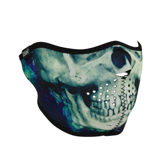 WNFM414H Neoprene Half Face Mask, Paint Skull Half Facemasks Virginia City Motorcycle Company Apparel 