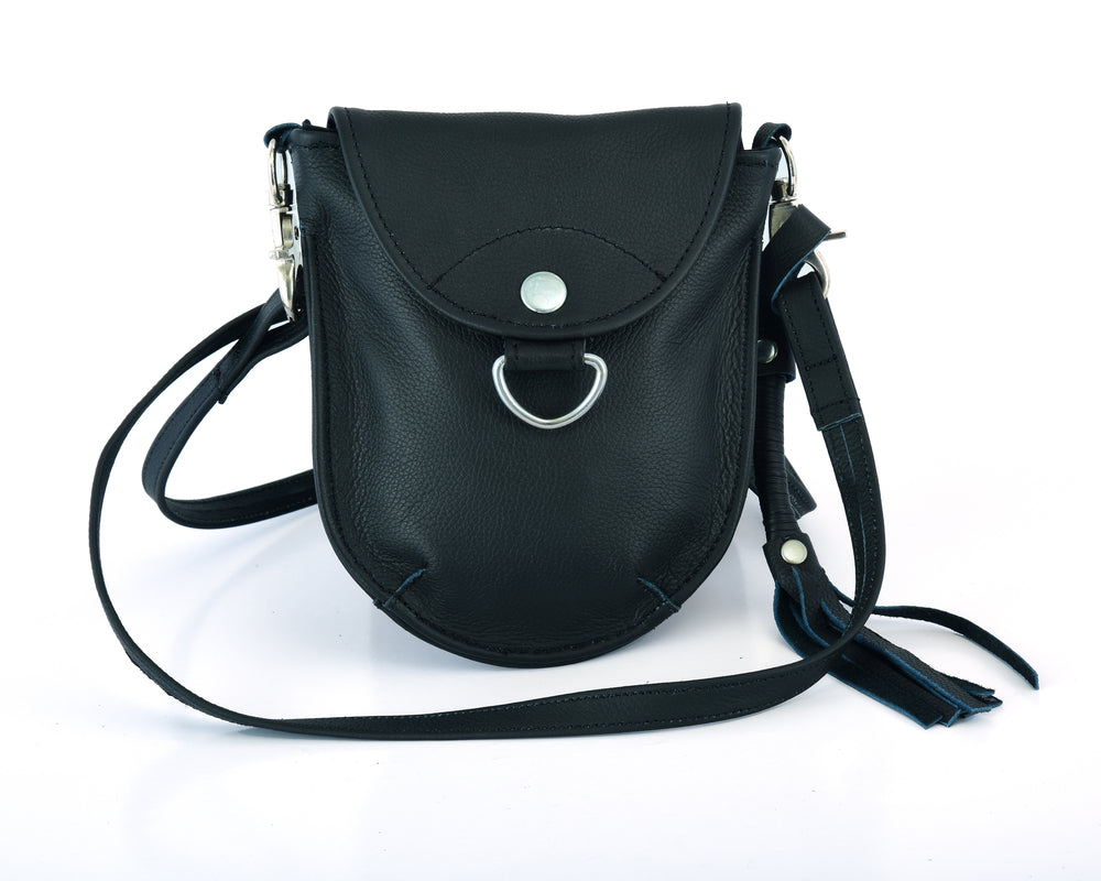 Leather Crossbody Bag Belt Loop Pouch