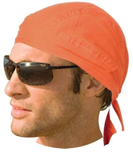 HW2680 Headwrap Solid Orange Headwraps Virginia City Motorcycle Company Apparel 