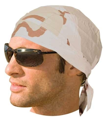 HW2683 Headwrap Camo Three Color Desert Headwraps Virginia City Motorcycle Company Apparel 