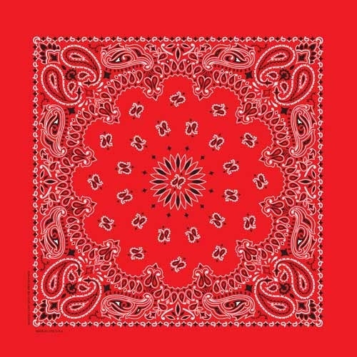 NT4401 Bandana Paisley Red Bandanas Virginia City Motorcycle Company Apparel 