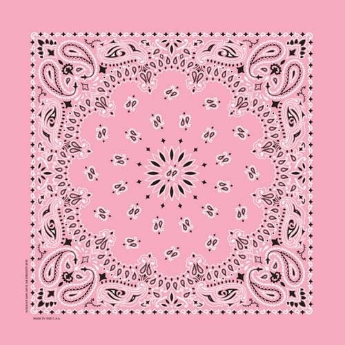 NT4408 Bandana Paisley Light Pink Bandanas Virginia City Motorcycle Company Apparel 