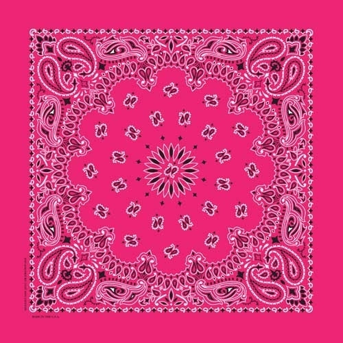 NT4413 Bandana Paisley Hot Pink Bandanas Virginia City Motorcycle Company Apparel 