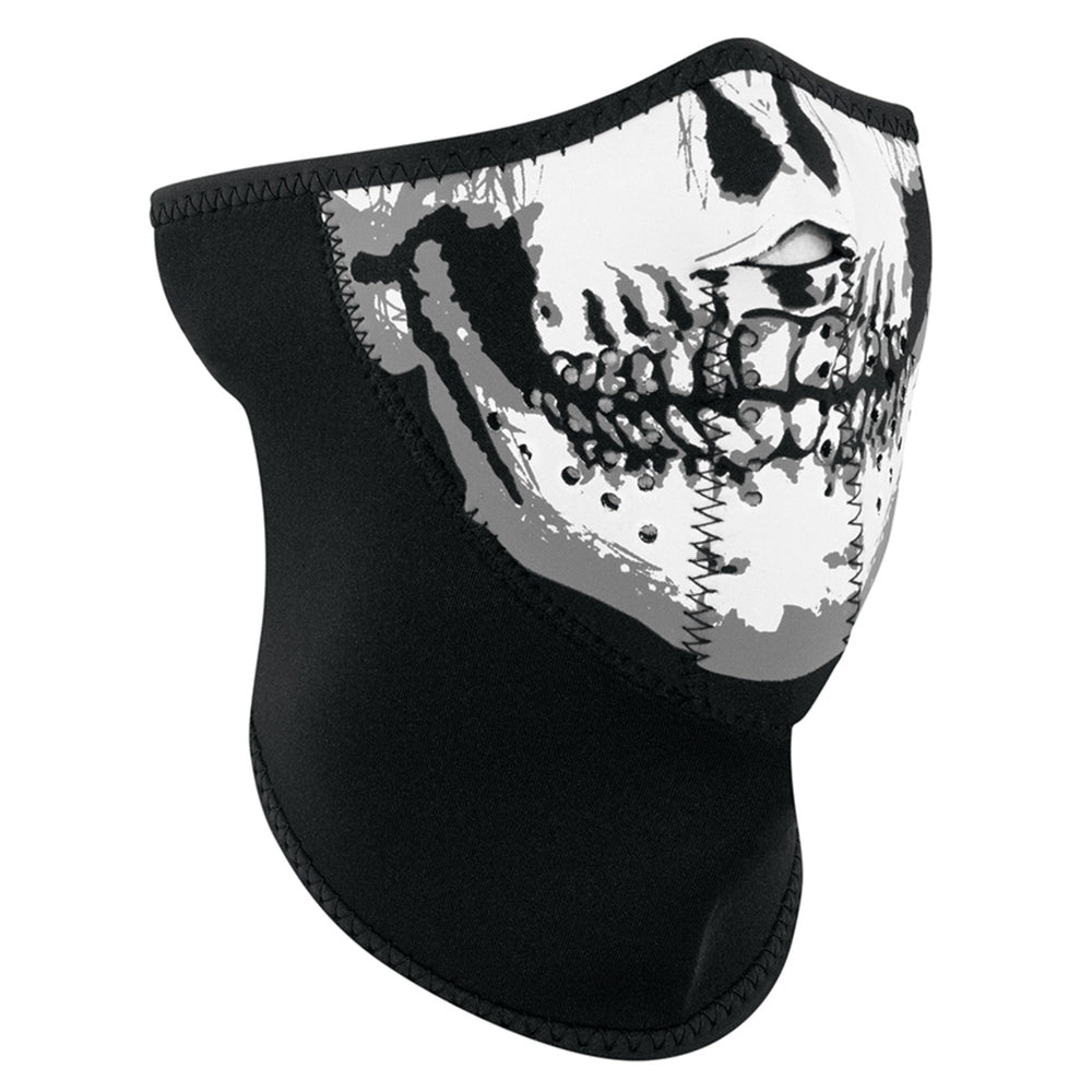 WNFM002H3-Panel Half Mask, Neoprene, Skull Face Half Facemasks Virginia City Motorcycle Company Apparel 