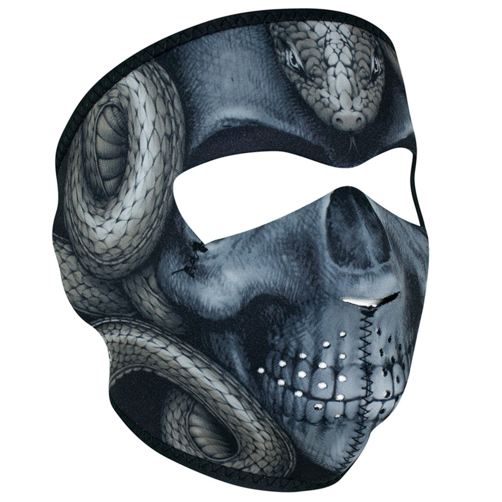 WNFM415 ZAN® Full Mask- Neoprene- Snake Skull Full Facemasks Virginia City Motorcycle Company Apparel 