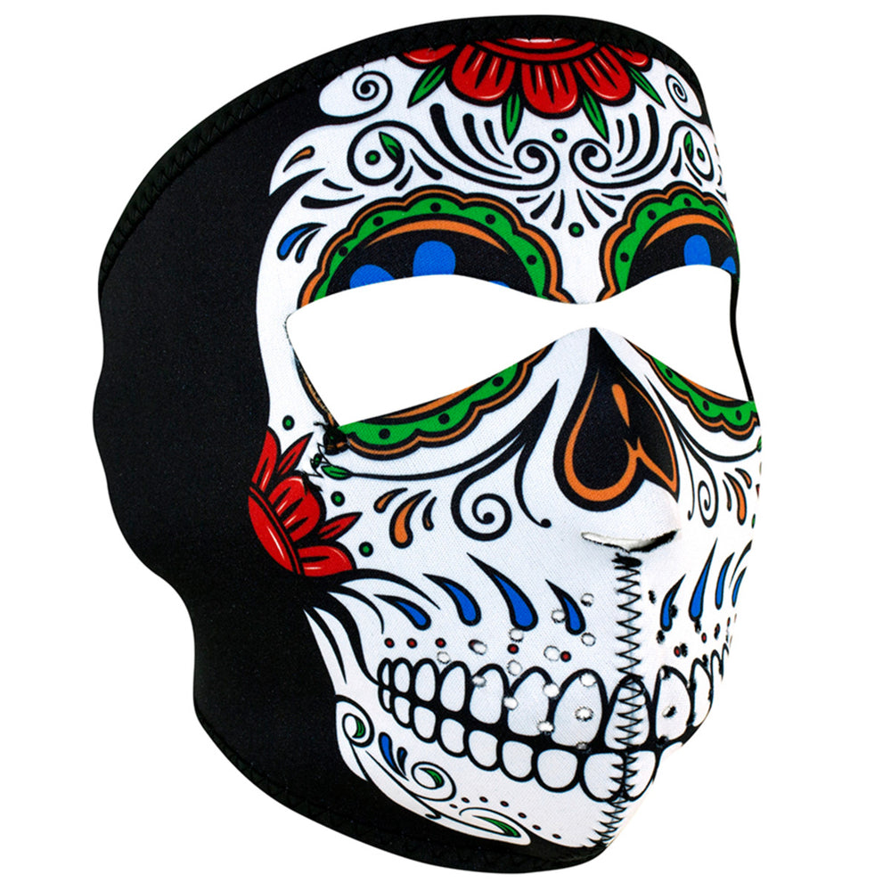WNFM413 ZAN® Full Mask- Neoprene- Muerte Skull Full Facemasks Virginia City Motorcycle Company Apparel 
