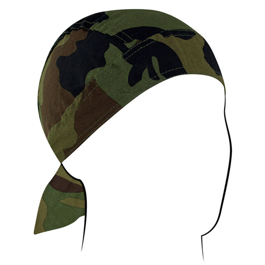 Z118C Flydanna®, Cotton, Woodland Camo Headwraps Virginia City Motorcycle Company Apparel 