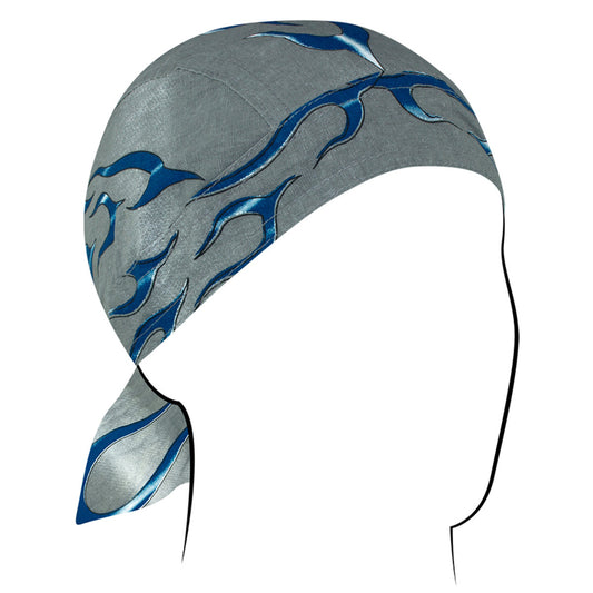 Z354 Flydanna®, Cotton, Blue Tank Flame Headwraps Virginia City Motorcycle Company Apparel 