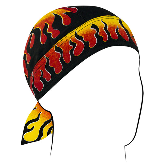 Z413 Flydanna®, Cotton, Reverse Flames Headwraps Virginia City Motorcycle Company Apparel 