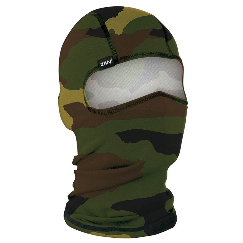 WBP118 Balaclava Polyester- Woodland Camo Head/Neck/Sleeve Gear Virginia City Motorcycle Company Apparel 