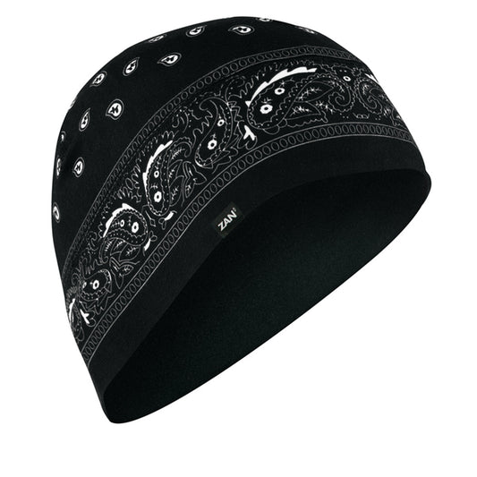 WHLL101 Helmet Liner/Beanie SportFlex(tm) Series, Black Paisley Head/Neck/Sleeve Gear Virginia City Motorcycle Company Apparel 