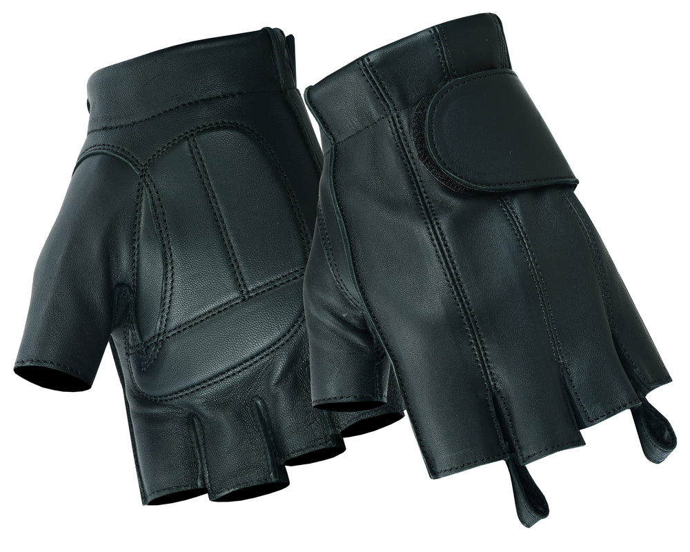 DS96 Men's Tough Deer Skin Fingerless Glove Men's Fingerless Gloves Virginia City Motorcycle Company Apparel 