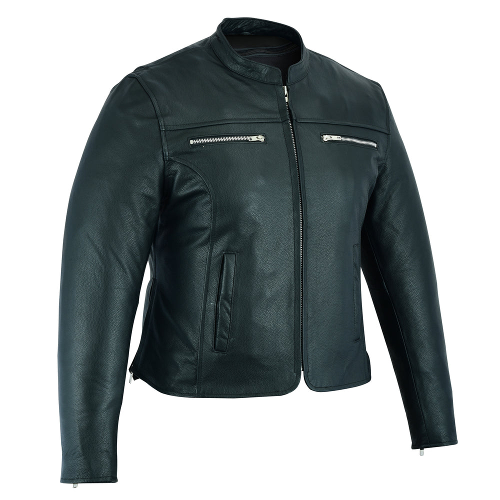 DS839 Women's Full Cut Jacket /Jazzy look Women's Leather Motorcycle Jackets Virginia City Motorcycle Company Apparel 
