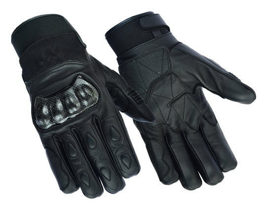 DS2492 Leather/Textile Performance Glove Men's Lightweight Gloves Virginia City Motorcycle Company Apparel 