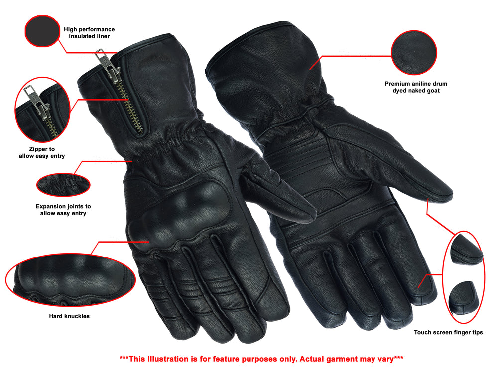 DS2493 Black Rain Performance Glove New Arrivals Virginia City Motorcycle Company Apparel 