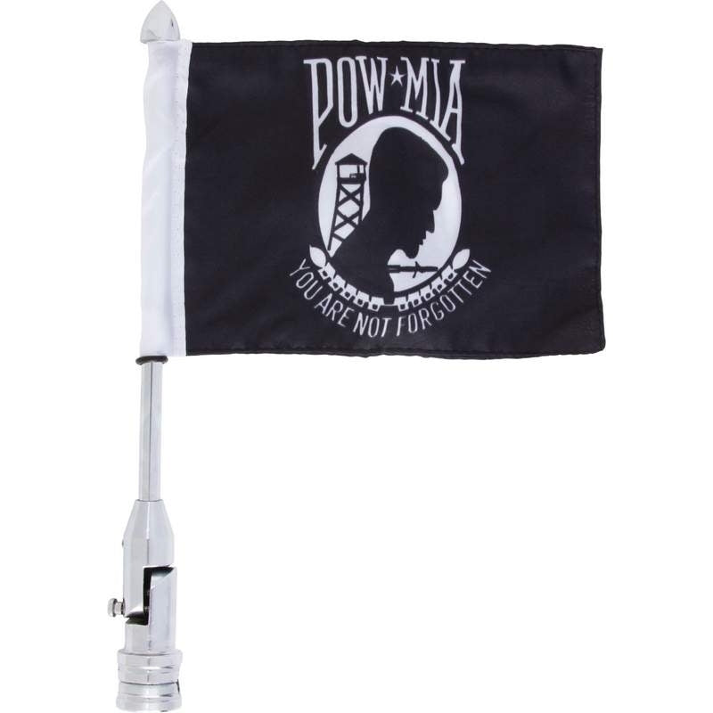 BKFLAGPM MC Flagpole Mount  & POW/MIA Flag Motorcycle Mounts Virginia City Motorcycle Company Apparel 