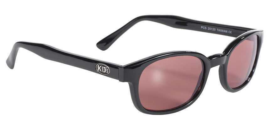 20120 KD's Blk Frame/Rose Lens Sunglasses Virginia City Motorcycle Company Apparel 