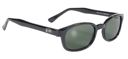 2126 KD's Blk Frame/Dark Green Lens Sunglasses Virginia City Motorcycle Company Apparel 