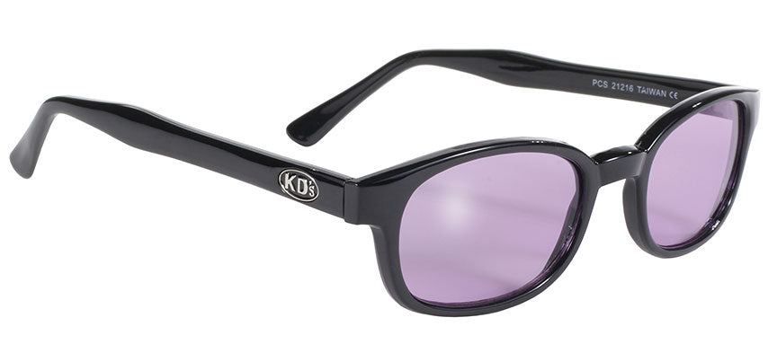 21216 KD's Blk Frame/Purple Lens Sunglasses Virginia City Motorcycle Company Apparel 