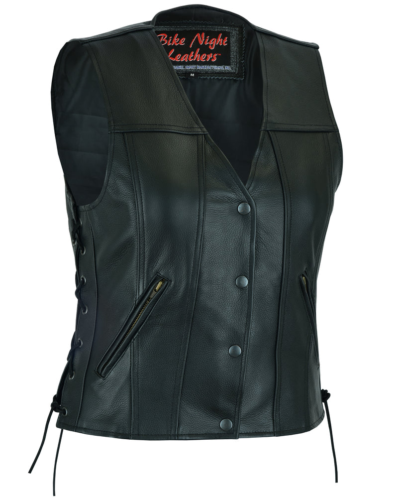 DS203 Her Miles Single Panel Concealment Vest Women's Vests Virginia City Motorcycle Company Apparel 