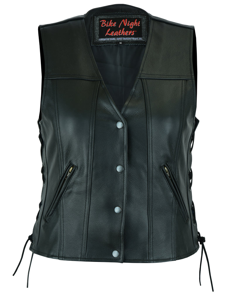 DS203 Her Miles Single Panel Concealment Vest Women's Vests Virginia City Motorcycle Company Apparel 