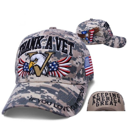 SDP2TV Thank A Vet Motto Hat Hats Virginia City Motorcycle Company Apparel 