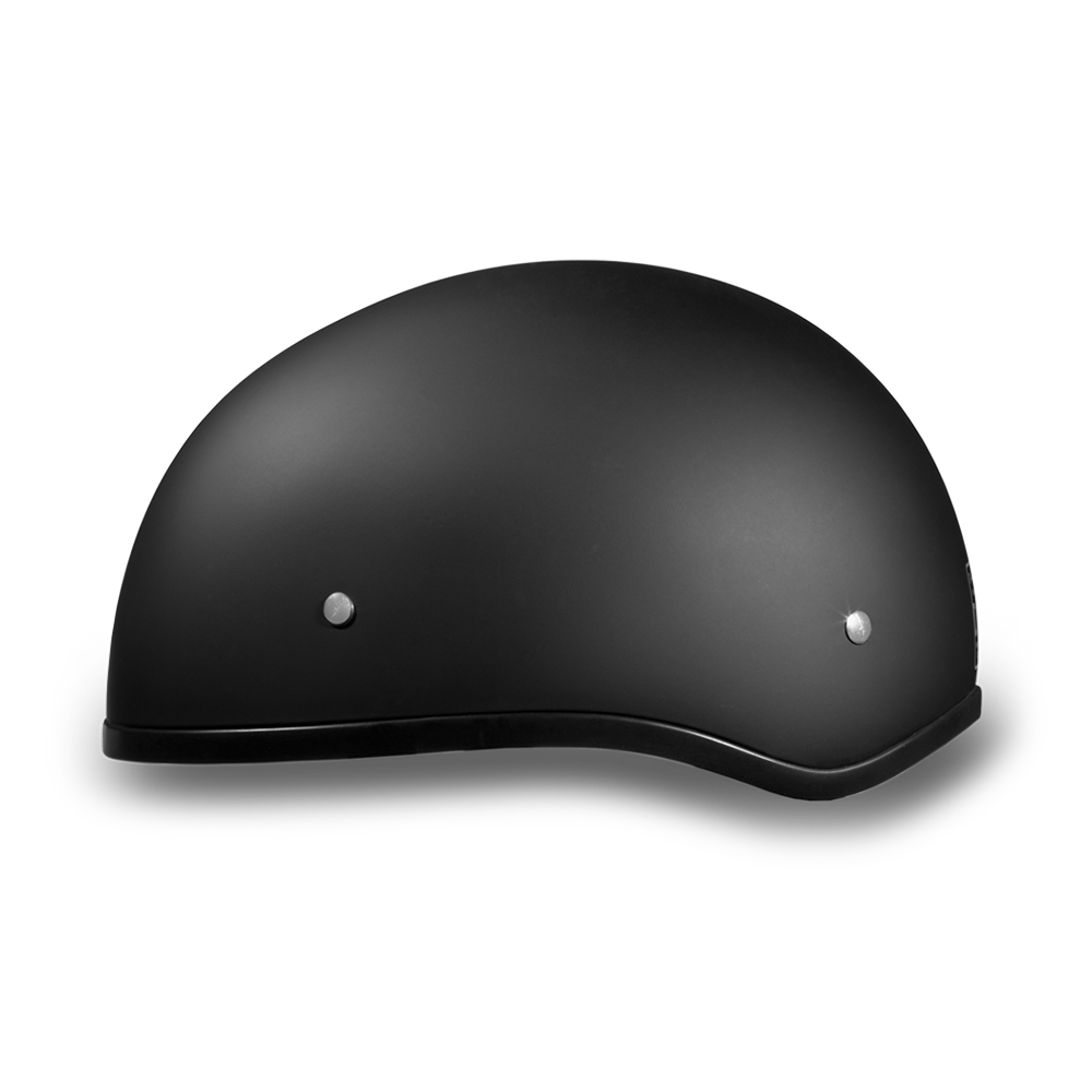 D1-BNS D.O.T. DAYTONA SKULL CAP W/O VISOR - DULL BLACK 1/2 Shell Helmets Virginia City Motorcycle Company Apparel 